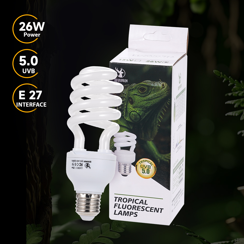 爬虫類用UVB電球26W5.0E27標準ソケット カルシウム - Calcium Powder Reptile のレビューと価格