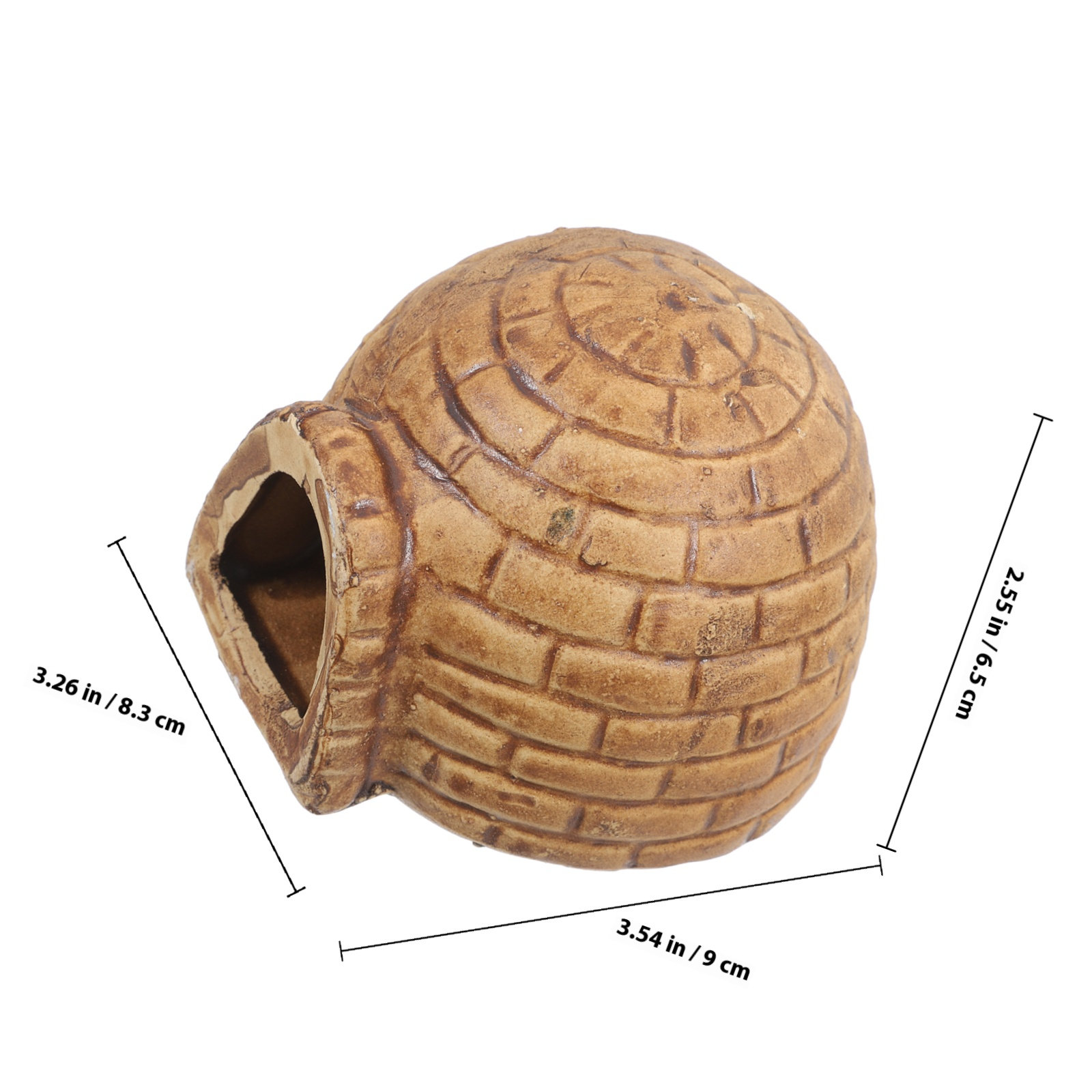 耐久性のあるセラミック製プレコケーブ、水槽用魚の隠れ場所、ベ - Hide Cave Ceramic のレビューと価格