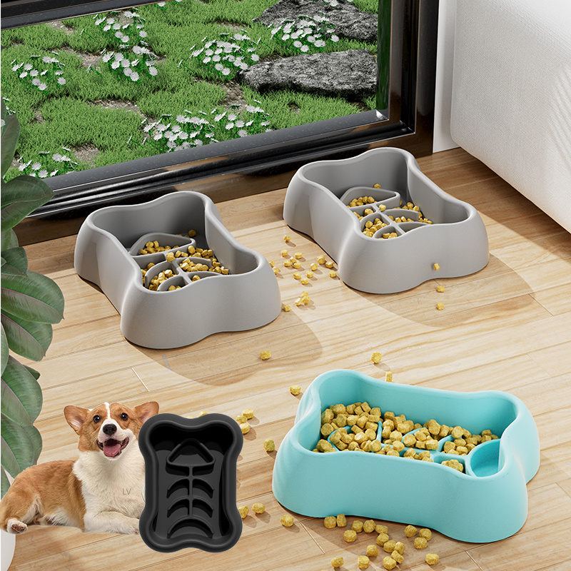 ペット用スローフィーダーボウル、子犬用滑り止めパズルボウル、 - Royal Canin Food Medium のレビューと価格